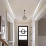 4-Lights modern fixture light black pendant light metal dining room lights