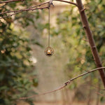 4-Pack solar lights black hanging light metal garden lights