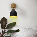 1 Light wall sconce antique-black light bulb metal wall light