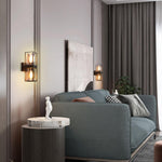 1 Pack wall lighting aluminum glass wall sconce black exterior lamps