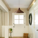 Hand-woven pendant light bamboo ceiling lamp brown bamboo chandelier