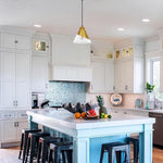 1 Light hanging light gold kitchen island light  glass, metal pendant light