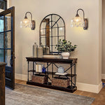 1 Pack wall sconce black bathroom light Crystal, glass, metal wall light