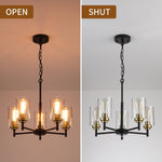 5 light kitchen chandelier glass kitchen island lighting black and gold pendant island lighting