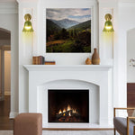 10000mAh wall sconces green battery power wall sconce glass, iron wall light