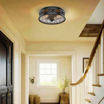 2 light flush mount light glass bedroom light black Corridor light