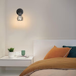 2 Pack wall light sconces black light bulb metal wall lights