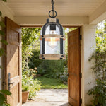 Led hanging lights metal glass kitchen light black  wood Bubble Glass Light