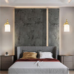 1-Light bathroom wall sconces glass metal vanity light gold wall lamp