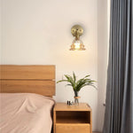 2 pack wall lights metal rgb lights Rose Amber bedroom light