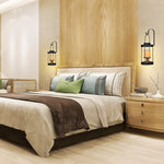 2 Pack home decor black living room metal wall sconce