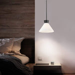 1-Light pendant light glass metal kitchen pendant lighting black milk white modern pendant fixture