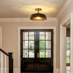 2-Packs ceiling light iron light fixtures black gold led light