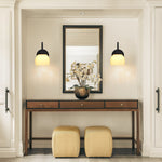 Vintage bulb lights glass metal wall sconces black wall lights