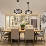 13” Light fixture matte black light kitchen glass, metal pendant light