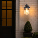 E26  Wall sconce black wall lighting glass, metal wall lamps