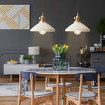 6.56 FT kitchen light fixture white hangable light brass, ceramic, iron pendant lights