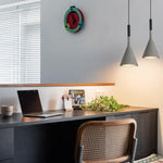 1 Light island lights black hangable light concrete pendant light
