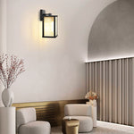 1 Light porch sconces glass metal wall light black exterior lanterns
