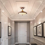 5 light dining room Crystal glass metal hallway brown ceiling light