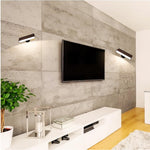 2 pack modern led light acrylonitrile butadiene styrene wall light wood bedroom light