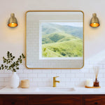 Adjustable light bulb metal wall sconce gold light fixture