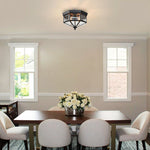 4 light porch light glass metal flush mount light black ceiling light