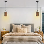 6” Light fixture brown light kitchen metal pendant light