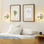 Art deco wall sconce metal shade lamp antique brass wall light