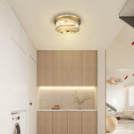 12inch flush mount light metal ceiling fixture gold led light