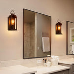 2 pack indoor light metal wall sconce vintage brown doorway light