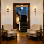 LED Modern alabaster wall sconces metal dining marble lamp brass indoor wall lamps