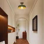 12.6” led light metal light fixture deep green Entryway light