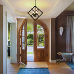 4 Light bulbs light matte black hanging light  metal pendant light