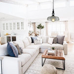 Adjustable hanging light black island lamps glass pendant light