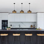 Adjustable hanging light walnut pendant light wood,metal island lights