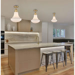 Art deco light fixture gold kitchen light iron pendant light