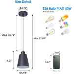 Black kitchen pendant light island modern