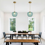 Contemporary light fixtures green kitchen island lights glass,metal Pendant lights