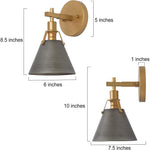 Industrial gold wall sconce lighting fixture vintage wall mounted lamp industrial wall light fixture