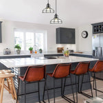 Industrial hanging light matte black fixtures light glass, metal pendant light