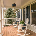 Modern ceiling lighting black flush mount light metal hallway lighting