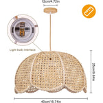 Modern indoor hanging ceiling light fixture woven lotus flower pendant light fixture kitchen chandelier