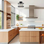 Modern light fixture black Crystal lights metal,glass ceiling light