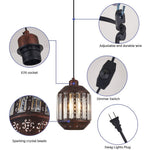 Swag pending light plug in industrial hanging lamps