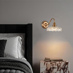 Unique design wall lights gold living room lights glass, metal hallway lights