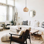 Unique kitchen island light woven fixture light natural pendant light