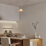 Vintage pendant light brown hangable light fabric island lights