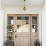 Vintage porch light gold light fixtures aluminum, glass pendant lights