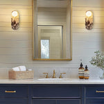 1 pack wall light fixtures alabaster marble wall lamp white wall sconce